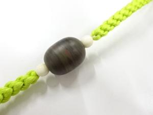 天然石帯留め・正絹手組帯締めセット
